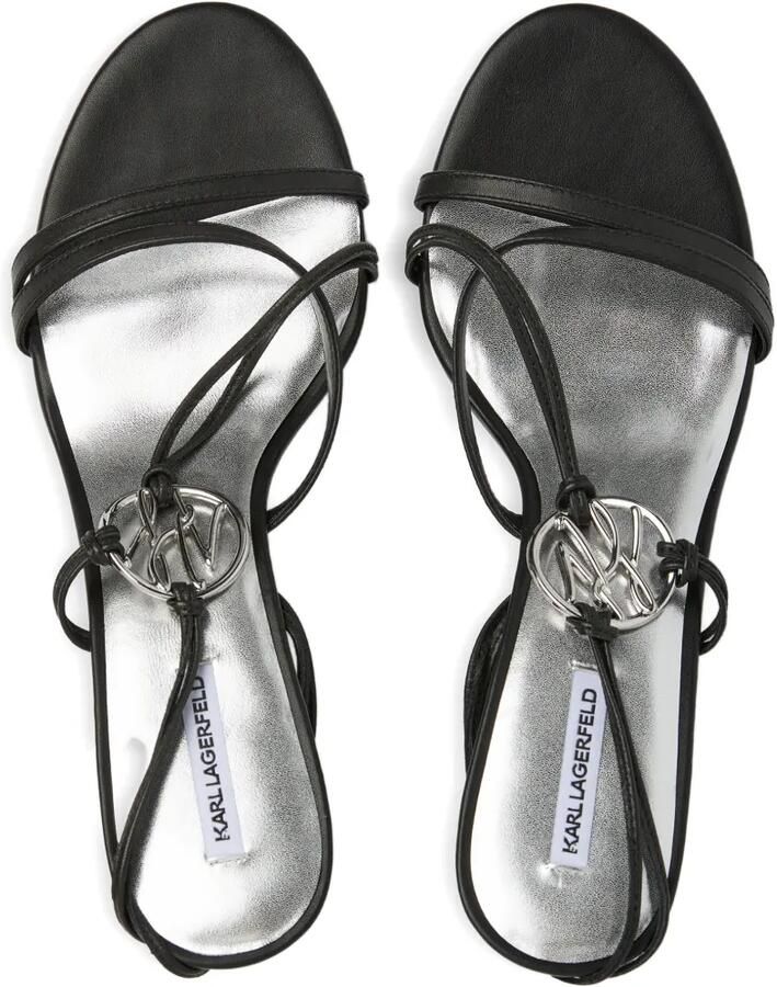 Karl Lagerfeld Sienna leren sandalen Zwart - Foto 2