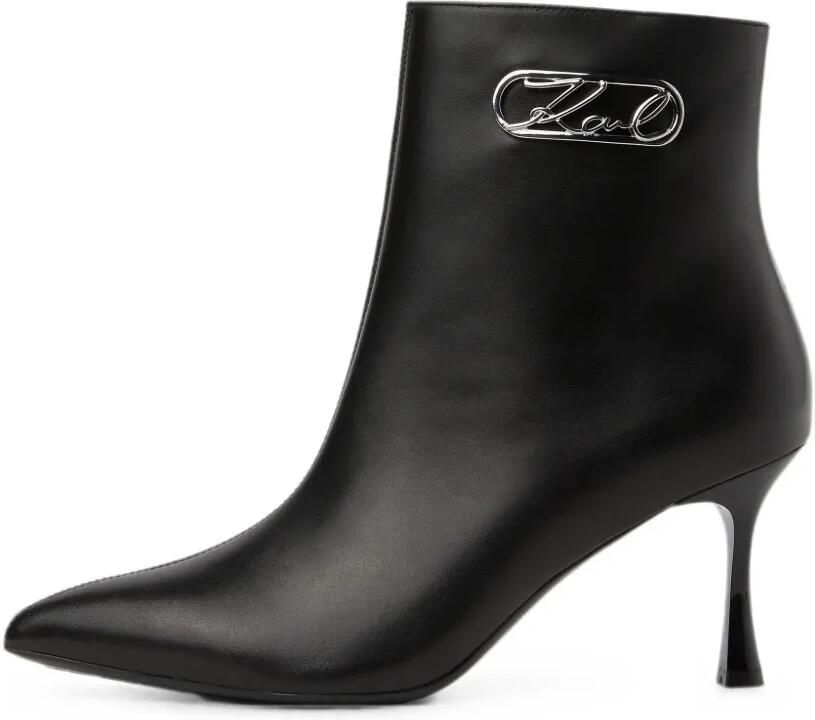 Karl Lagerfeld Sienna Signia enkellaarzen Zwart
