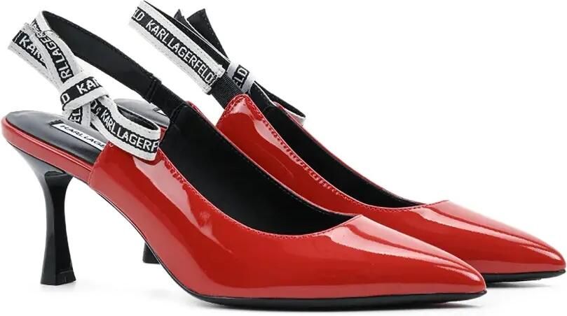 Karl Lagerfeld Sienna slingback pumps Rood - Foto 5