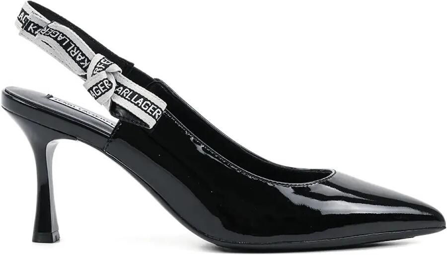 Karl Lagerfeld Sienna slingback pumps Zwart