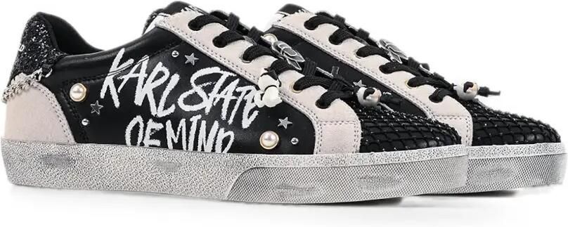 Karl Lagerfeld Skool sneakers met graffiti-print Zwart - Foto 4