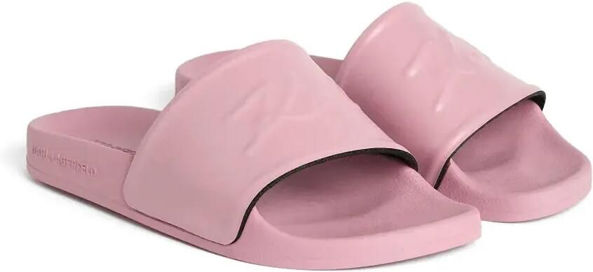 Karl Lagerfeld Slippers met logo-reliëf Roze - Foto 5