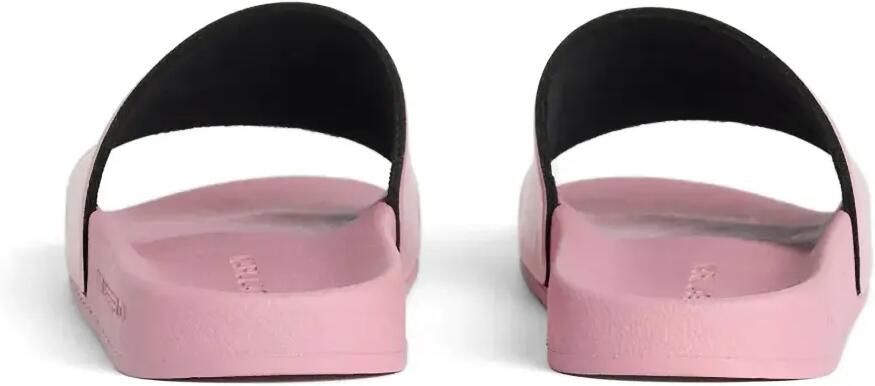 Karl Lagerfeld Slippers met logo-reliëf Roze - Foto 4