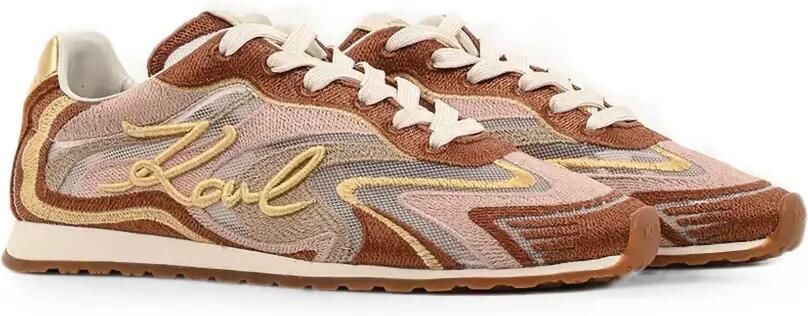 Karl Lagerfeld Sneakers met geborduurd logo Bruin - Foto 5