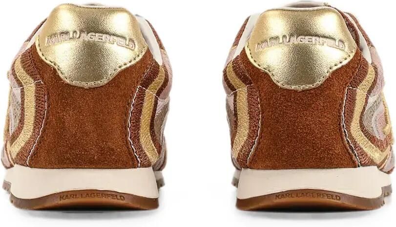 Karl Lagerfeld Sneakers met geborduurd logo Bruin - Foto 4