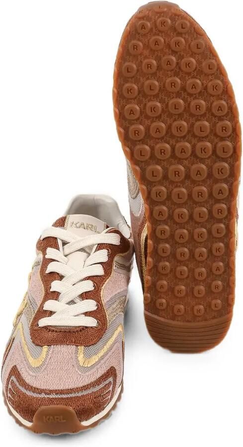 Karl Lagerfeld Sneakers met geborduurd logo Bruin - Foto 3