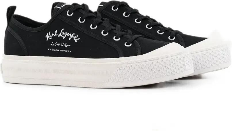 Karl Lagerfeld Sneakers met geborduurd logo en plateauzool Zwart - Foto 5