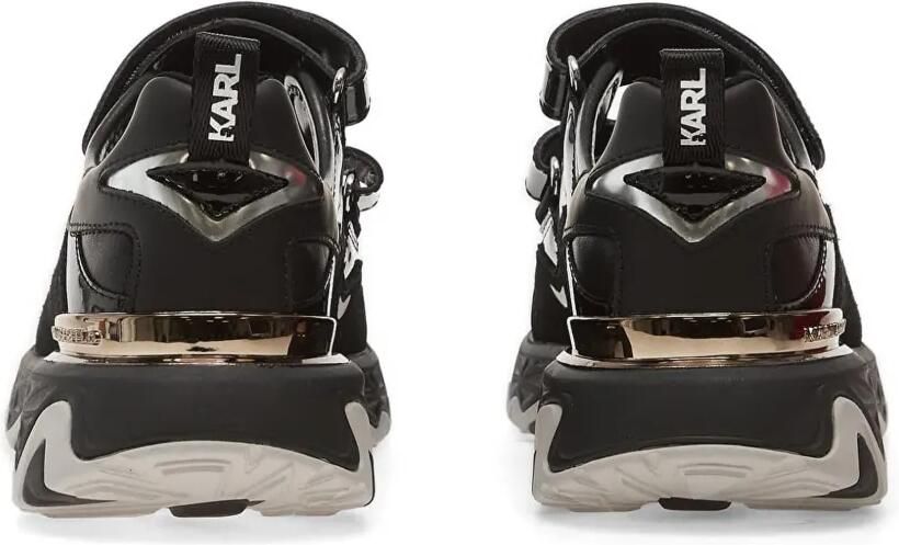 Karl Lagerfeld Sneakers met klittenband en gelakte afwerking Zwart - Foto 2
