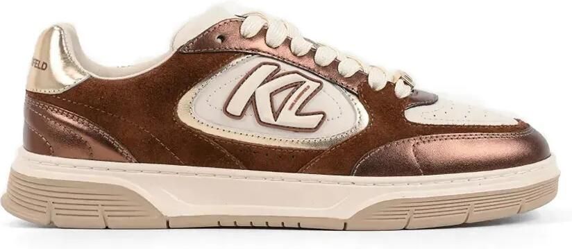 Karl Lagerfeld Sneakers met logo Bruin