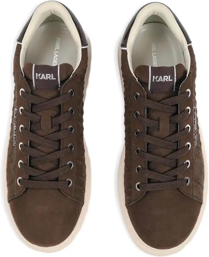 Karl Lagerfeld Sneakers met logo-reliëf Bruin - Foto 2