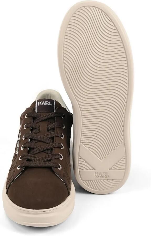 Karl Lagerfeld Sneakers met logo-reliëf Bruin - Foto 3