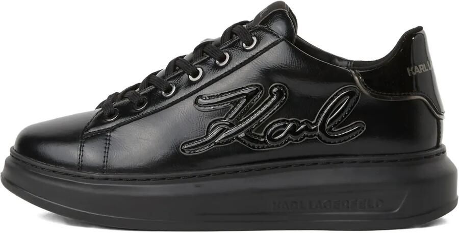 Karl Lagerfeld Sneakers met logo-reliëf Zwart