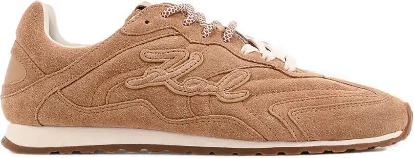 Karl Lagerfeld Sneakers met logopatch Bruin