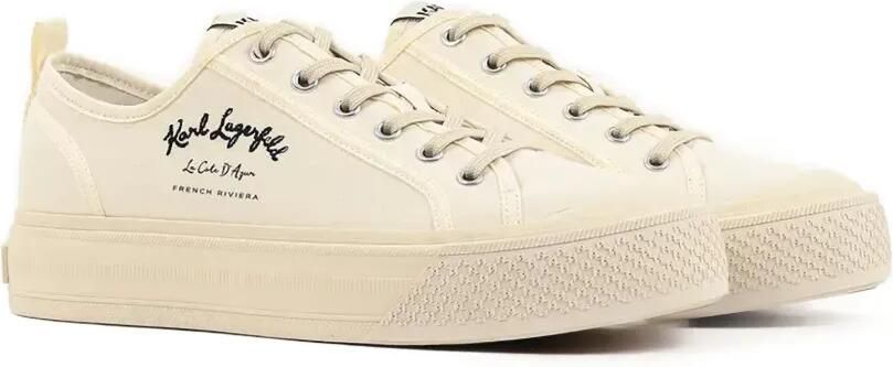 Karl Lagerfeld Sneakers met logoprint en plateauzool Beige - Foto 5
