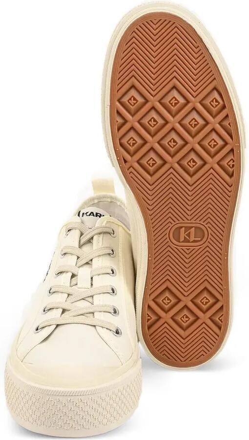 Karl Lagerfeld Sneakers met logoprint en plateauzool Beige - Foto 3