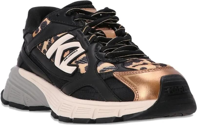Karl Lagerfeld Sneakers met luipaardprint Zwart