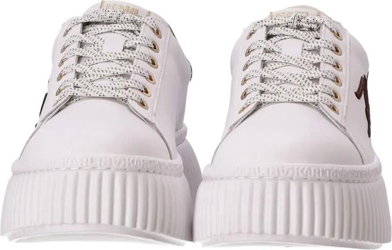 Karl Lagerfeld Sneakers met plateauzool en logo Wit - Foto 4