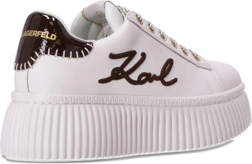 Karl Lagerfeld Sneakers met plateauzool en logo Wit - Foto 3