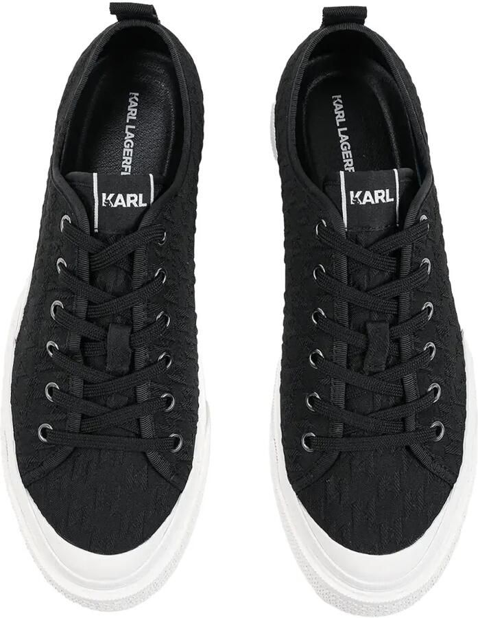 Karl Lagerfeld Sneakers met plateauzool en monogram-jacquard Zwart - Foto 2