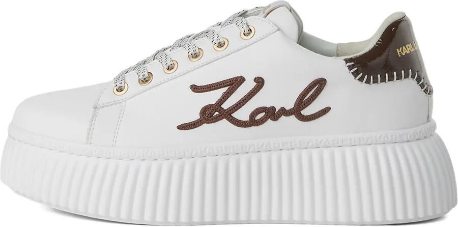 Karl Lagerfeld Sneakers met plateauzool Wit