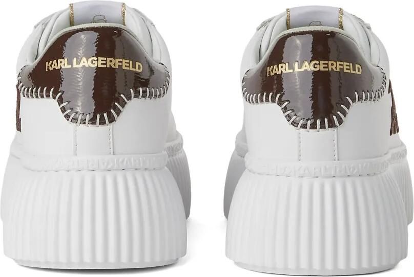 Karl Lagerfeld Sneakers met plateauzool Wit - Foto 4