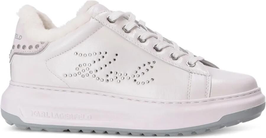 Karl Lagerfeld Sneakers met plateauzool Wit