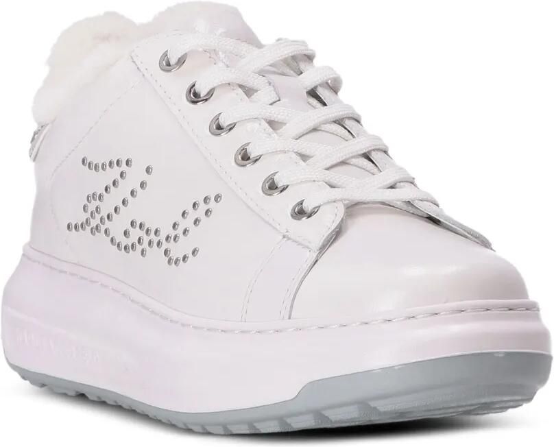 Karl Lagerfeld Sneakers met plateauzool Wit - Foto 2