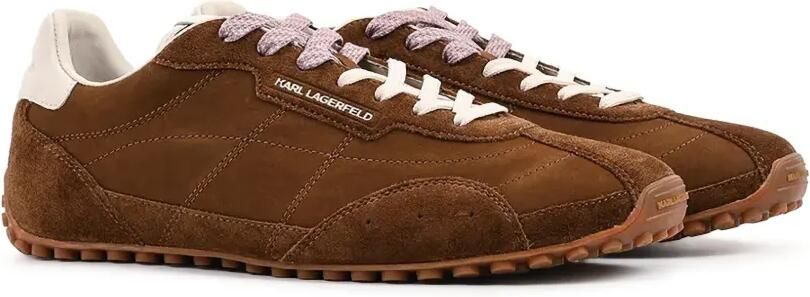 Karl Lagerfeld Sneakers met suède vlakken en logodetail Bruin - Foto 5