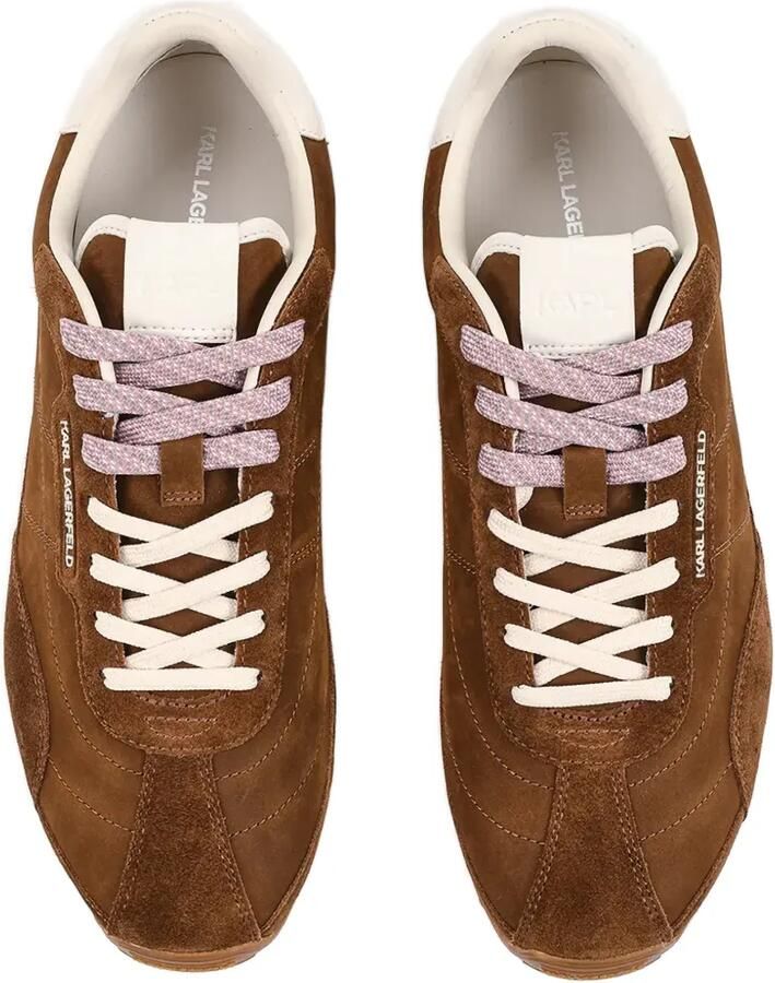 Karl Lagerfeld Sneakers met suède vlakken en logodetail Bruin - Foto 2