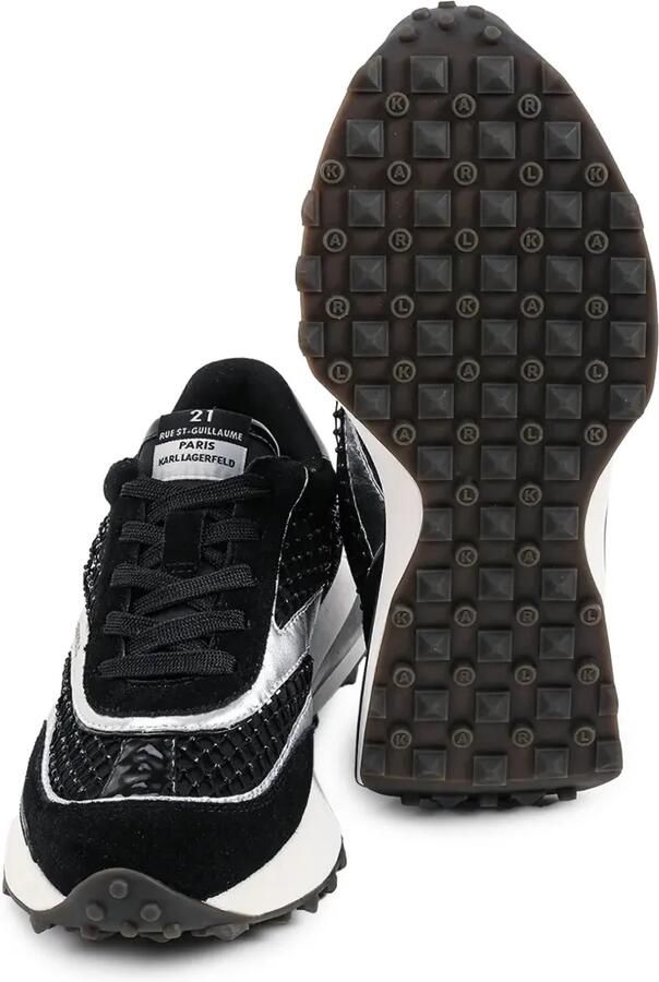 Karl Lagerfeld Sneakers met suède vlakken Zwart - Foto 3