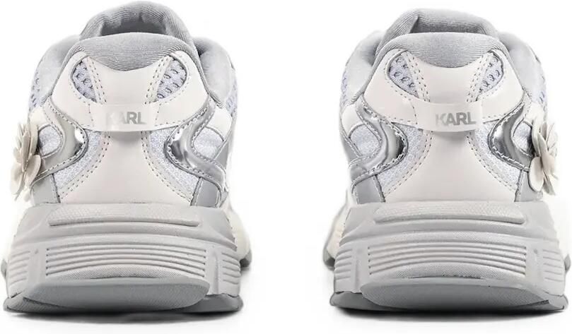 Karl Lagerfeld Sneakers met vlakken en bloemapplicatie Grijs - Foto 4