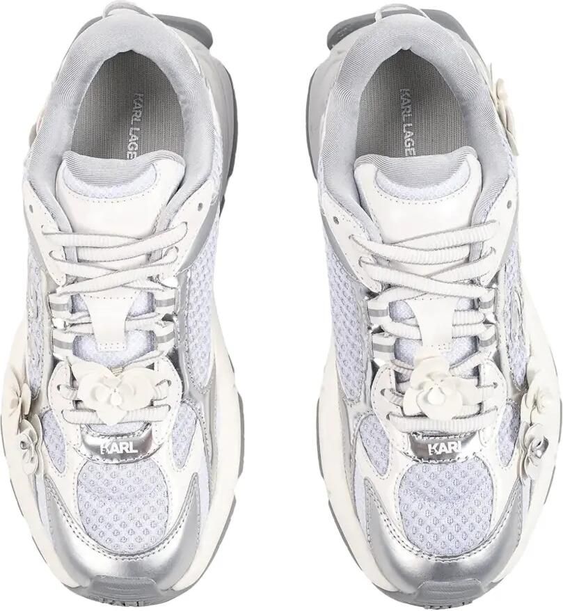 Karl Lagerfeld Sneakers met vlakken en bloemapplicatie Grijs - Foto 2