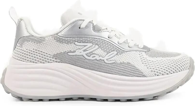 Karl Lagerfeld Sneakers met vlakken en logoprint Wit