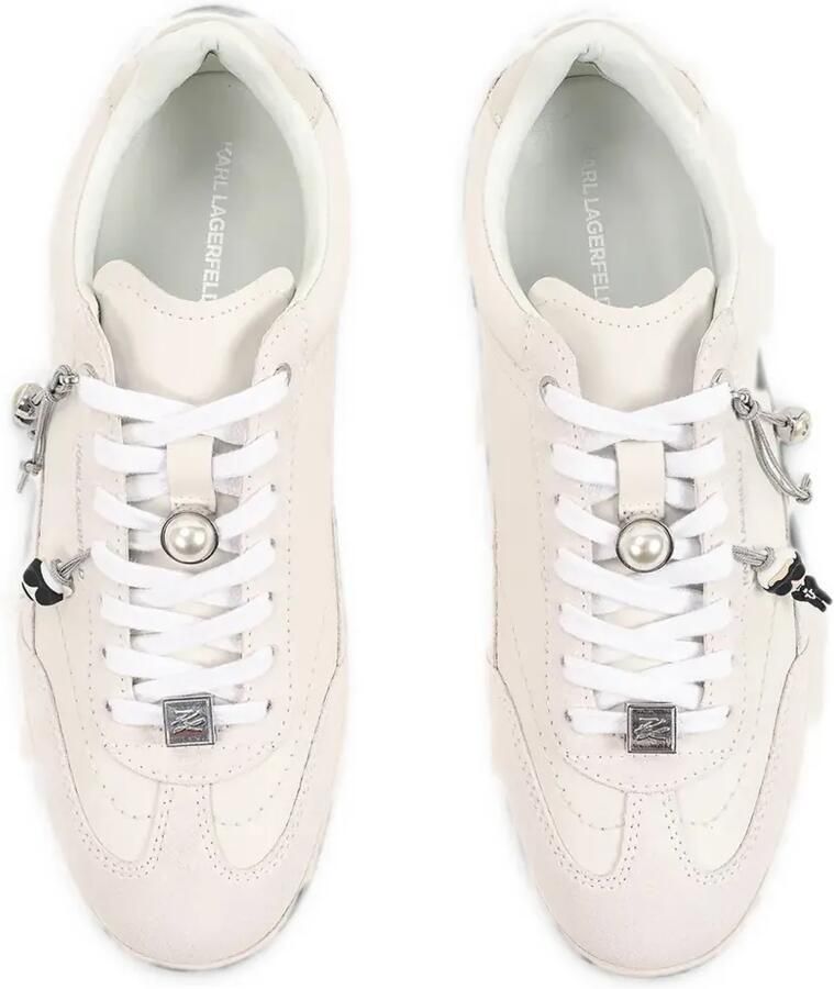 Karl Lagerfeld Sneakers verfraaid met bedels en vlakken Beige - Foto 2