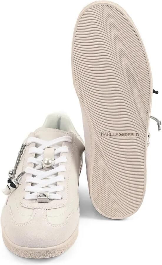 Karl Lagerfeld Sneakers verfraaid met bedels en vlakken Beige - Foto 3