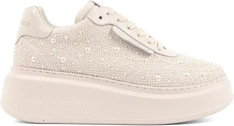 Karl Lagerfeld Sneakers verfraaid met imitatieparels en chunky zool Beige - Foto 4