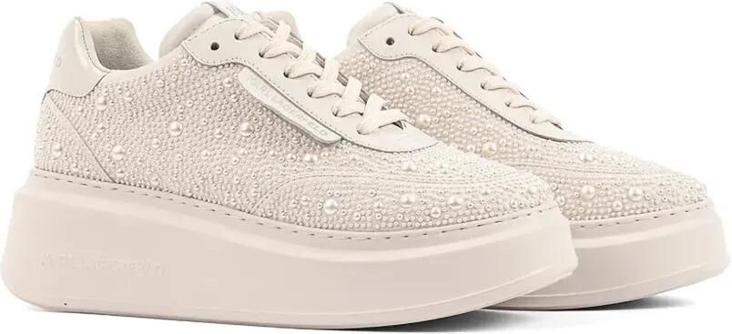 Karl Lagerfeld Sneakers verfraaid met imitatieparels en chunky zool Beige - Foto 5