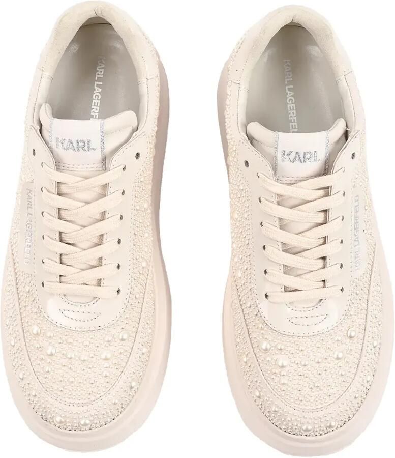 Karl Lagerfeld Sneakers verfraaid met imitatieparels en chunky zool Beige - Foto 2