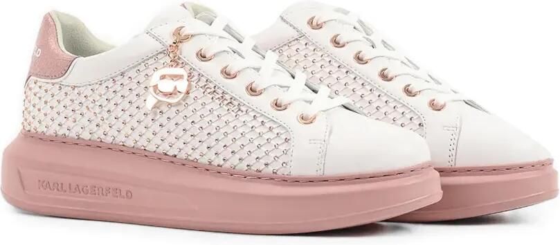Karl Lagerfeld Sneakers verfraaid met kristallen Wit - Foto 5