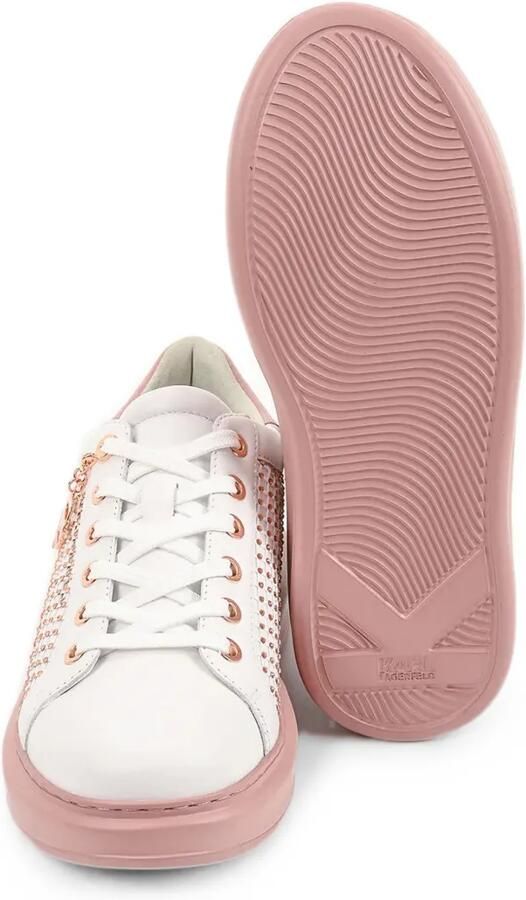 Karl Lagerfeld Sneakers verfraaid met kristallen Wit - Foto 3
