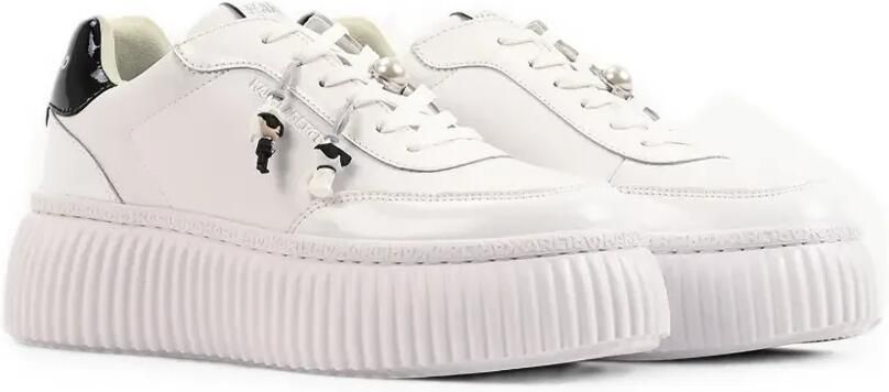 Karl Lagerfeld Sneakers verfraaid met parels en plateauzool Wit - Foto 5