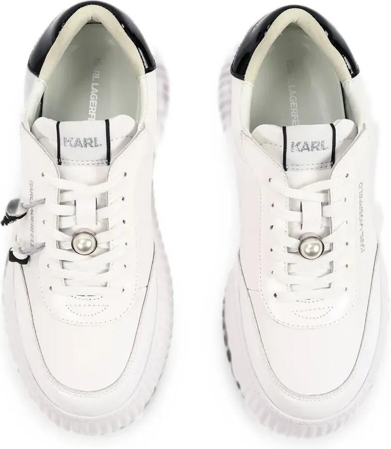 Karl Lagerfeld Sneakers verfraaid met parels en plateauzool Wit - Foto 2