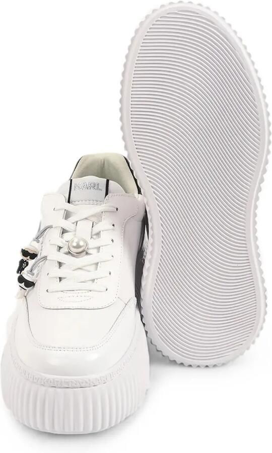 Karl Lagerfeld Sneakers verfraaid met parels en plateauzool Wit - Foto 3
