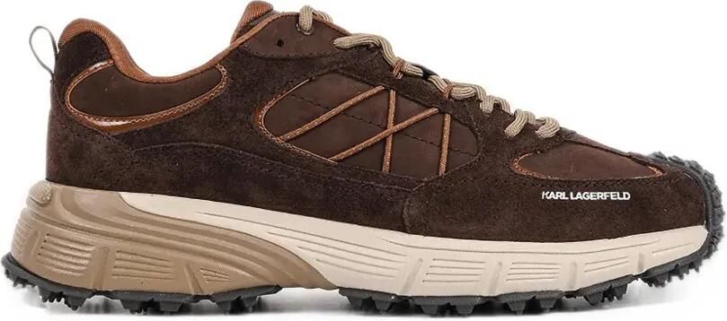 Karl Lagerfeld suede-panelled chunky sneakers Bruin
