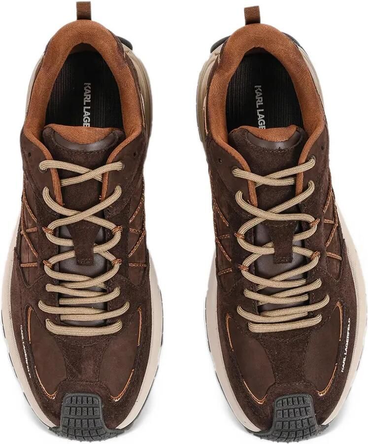 Karl Lagerfeld suede-panelled chunky sneakers Bruin - Foto 2