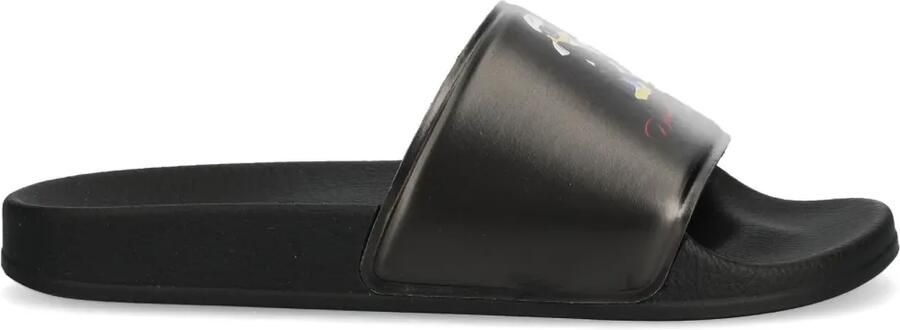 Karl Lagerfeld Teenslippers met Karl-patroon Zwart