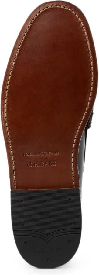 Karl Lagerfeld x G.H Bass penny loafers Zwart - Foto 3