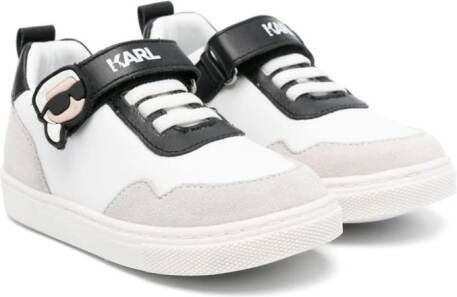 Karl Lagerfeld Kids Sneakers met colourblocking Wit