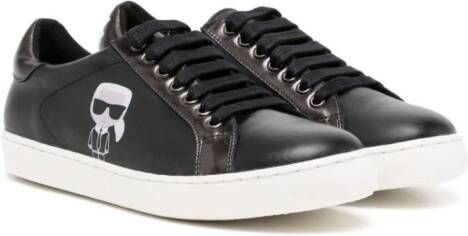 Karl Lagerfeld Kids Ikon Karl sneakers Zwart