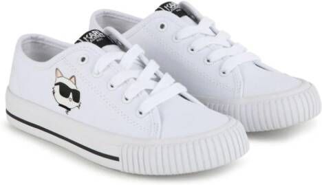 Karl Lagerfeld Kids K Ikonik low-top sneakers Wit